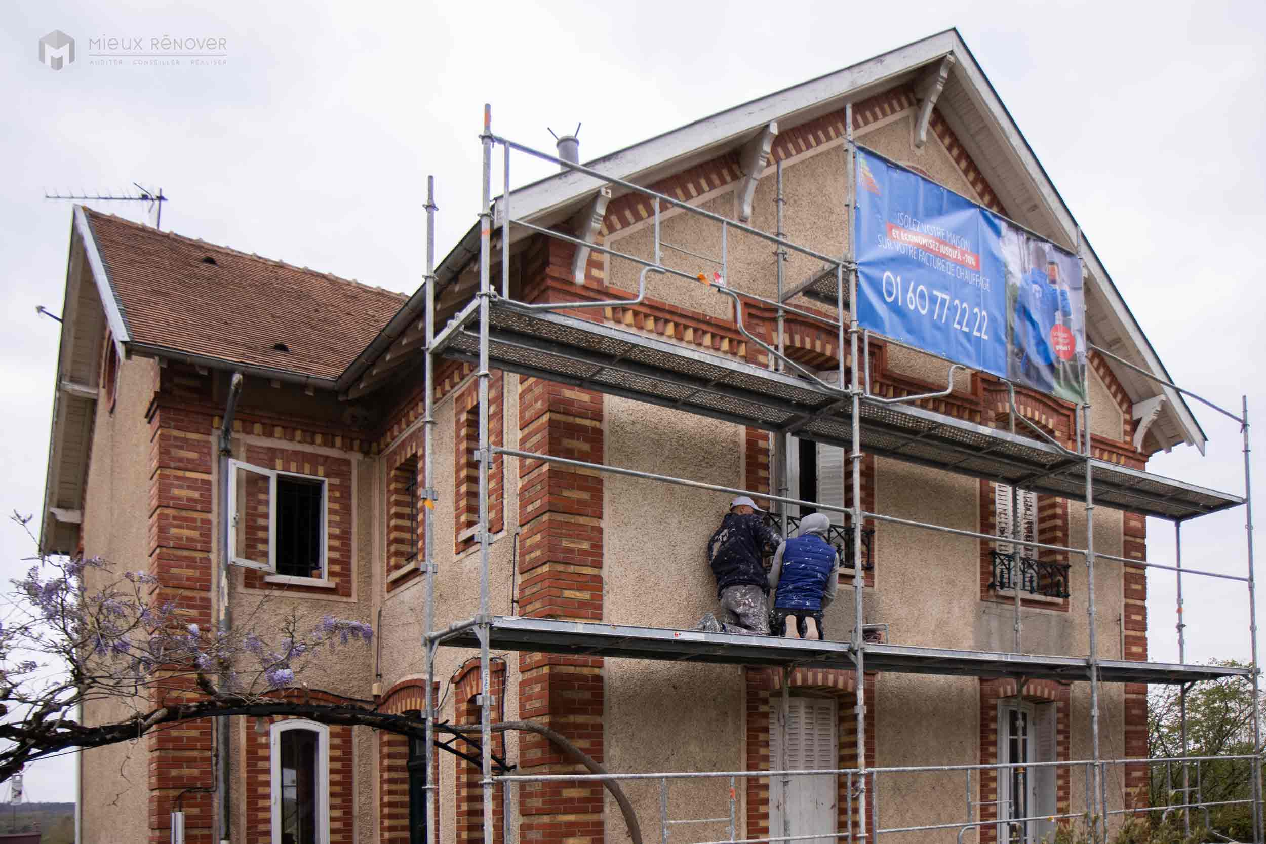 Traitement de façade d'une maison en Seine-et-Marne (77)